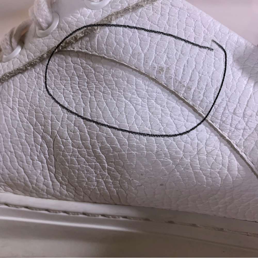 SOPHIA WEBSTER "SWALK IRIDESCENT" WHITE LEATHER PASTEL OMBRE GLITTER SNEAKERS 38 - Picture 14 of 15